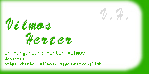 vilmos herter business card